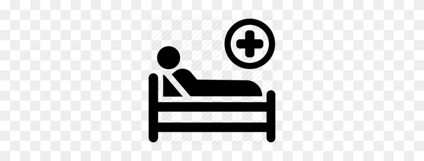 260x260 Download Hospital Symbol Bed Clipart Health Care Medicine - Book Hospital Clipart