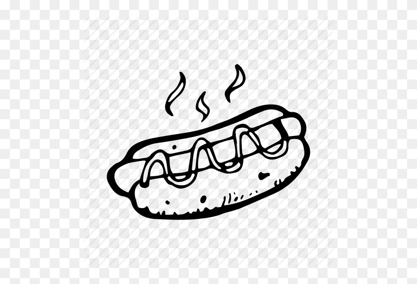 512x512 Download Hot Dog Clipart Hot Dog Dachshund Clip Art Illustration - Dachshund Black And White Clipart