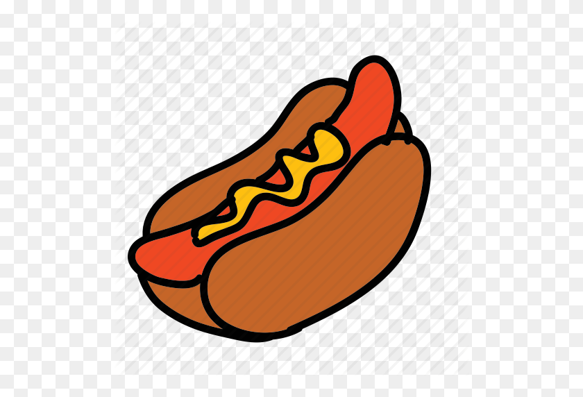 512x512 Download Hot Dog Clipart Hot Dog Hamburger Clip Art Hamburger - Hot Dog Clipart PNG