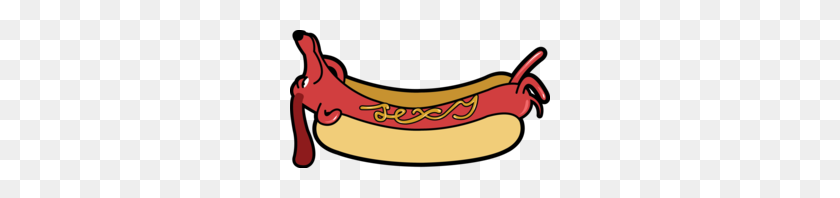 260x138 Download Hotdog Dog Clipart Hot Dog Dachshund Clip Art Hamburger - Corn Dog Clipart