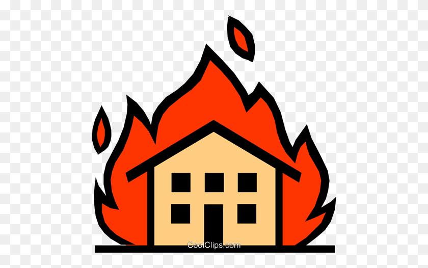 480x466 Download Houses On Fire Cartoon Clipart Structure Fire Clip Art - Brooklyn Clipart