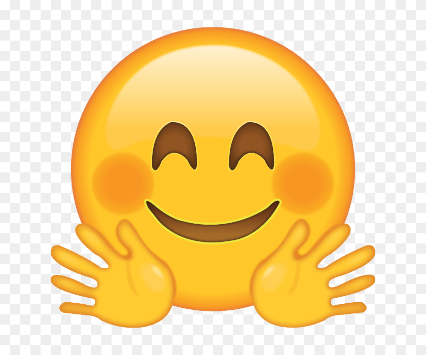 640x640 Скачать Обнимающее Лицо Emoji Emoji Island - Face Emoji Png