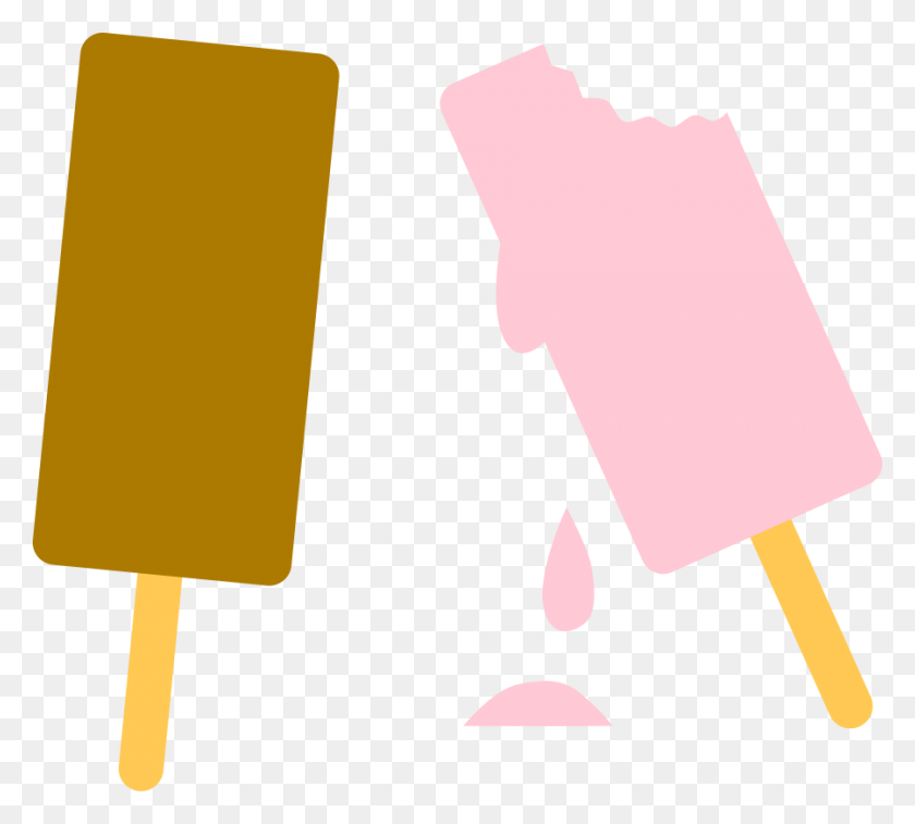 900x805 Download Ice Cream Cool And Refreshing, Chocolate And Strawberry - Bite PNG