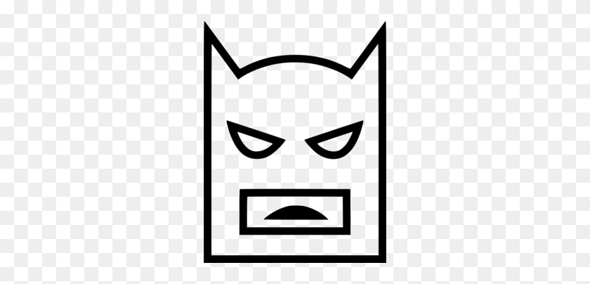 260x344 Descargar Icono De Batman Blanco Png Clipart Batman Joker Clipart - Batman Clipart