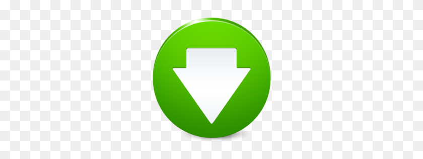 256x256 Download Icon, Bottom Arrow - PNG Download