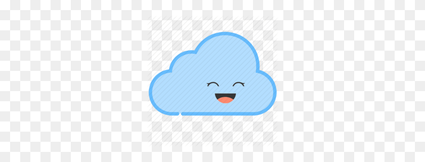 260x260 Download Icon Weather Cute Png Clipart Emoji Cloud Computer Icons - Cloud Cartoon PNG