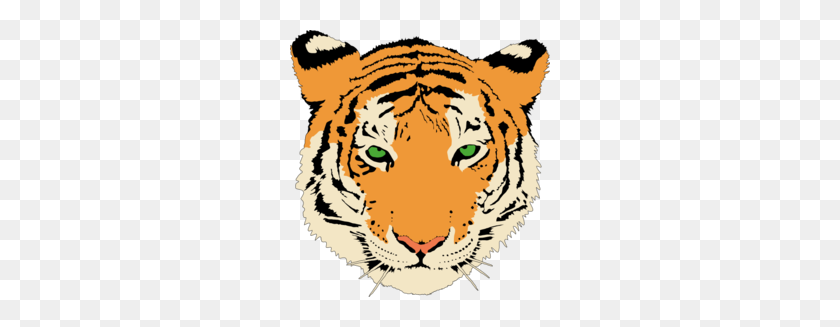 260x267 Download India Tiger Clip Art Clipart Clip Art Face, Tiger - Cougar Head Clip Art