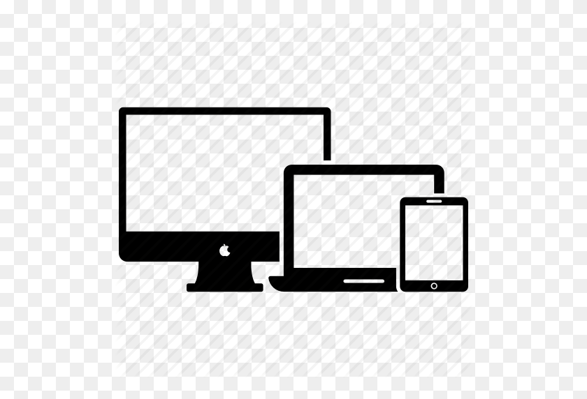 512x512 Download Iphone Imac Ipad Icon Png Clipart Laptop Macbook Computer - Iphone Clipart Black And White
