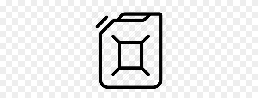 260x260 Download Jerry Can Black And White Clipart Jerrycan Gasoline - Pickup Truck Clipart Black And White