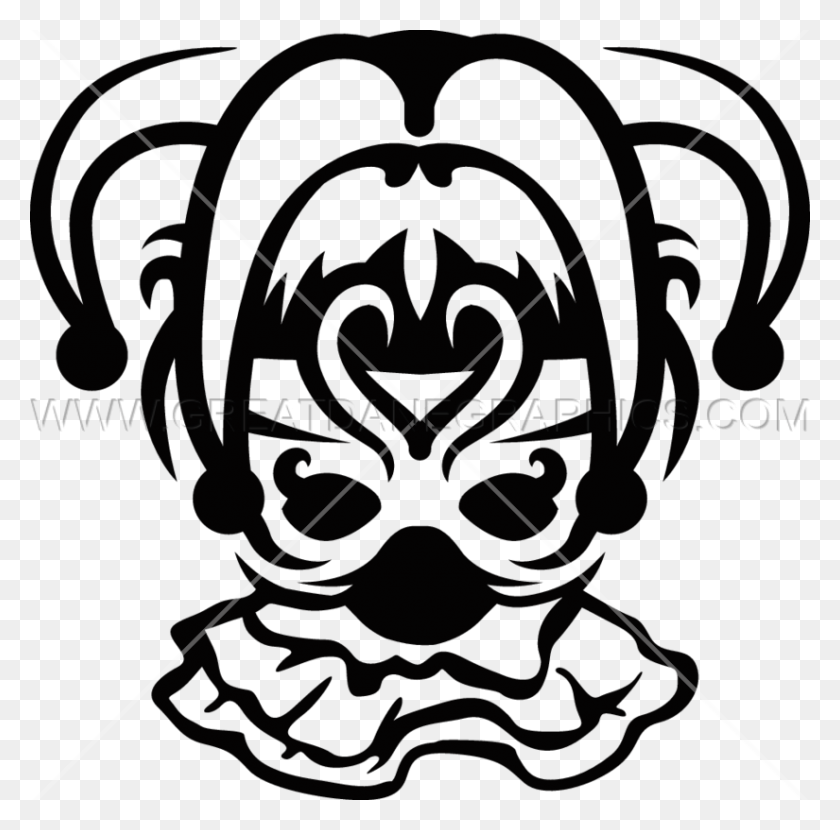 825x815 Download Jester Mask Black And White Transparent Clipart Mask - Uncle Sam Clipart Black And White