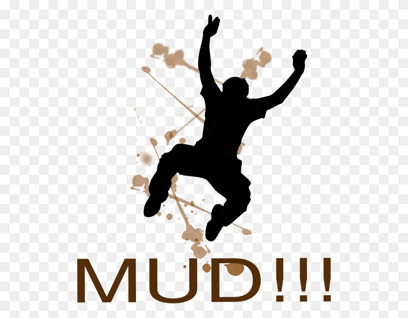 522x595 Download Jumping Mud Man Clipart - Mud PNG