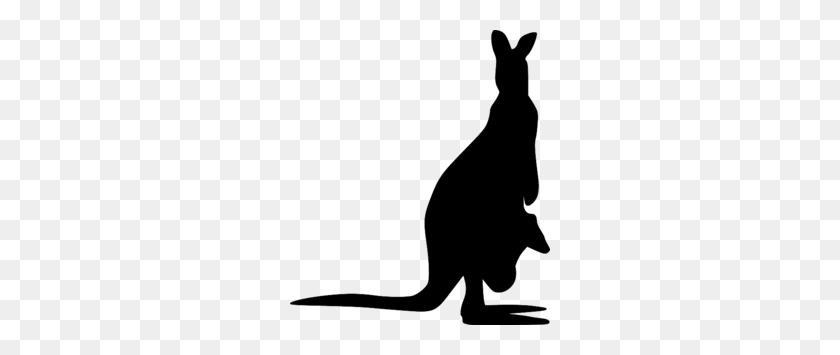260x295 Download Kangaroo Silhouette Png Clipart Kangaroo Clip Art - Yawn Clipart Black And White