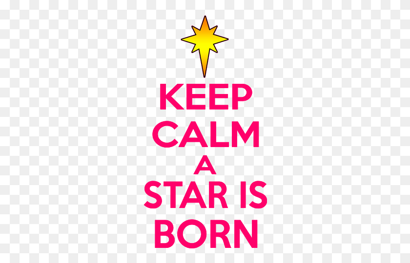 255x480 Download Keep Calm A Star Was Born Clipart United States - Clipart Calm