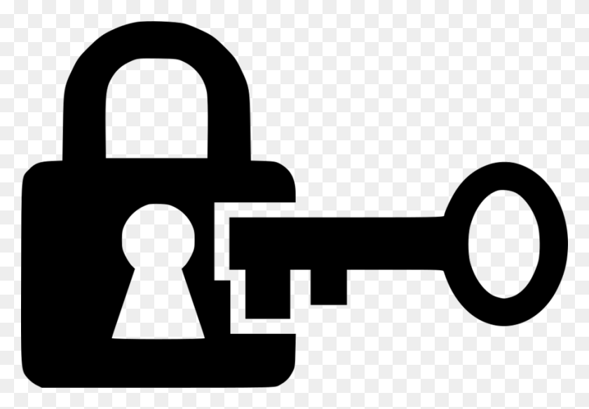 900x604 Download Key And Lock Icon Png Clipart Padlock Keys And Locks Clip - Car Keys Clipart