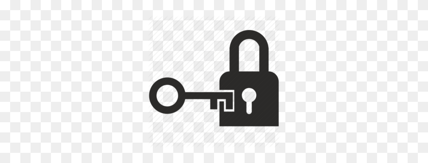 260x260 Download Key Lock Open Icon Clipart Padlock Clip Art - Lock Clipart Black And White