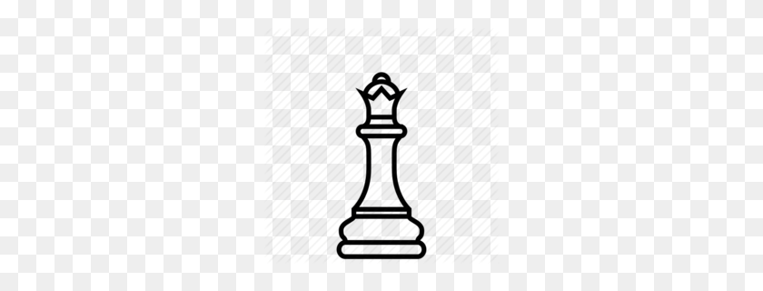 260x260 Download King Chess Piece Outline Clipart Chess Piece Queen - Knight Chess Piece Clipart