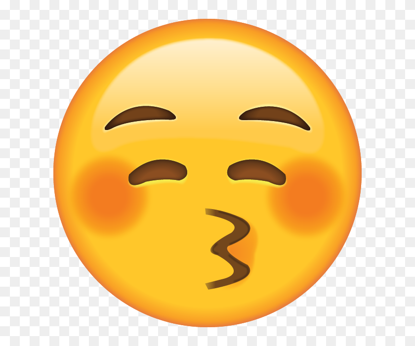 640x640 Download Kiss Emoji With Closed Eyes Emoji Island - Eyes Emoji PNG