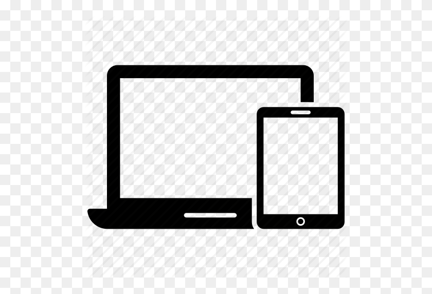 512x512 Скачать Ноутбук И Ipad Значок Клипарт Ноутбук Macbook Pro Компьютер - Клипарт Для Iphone