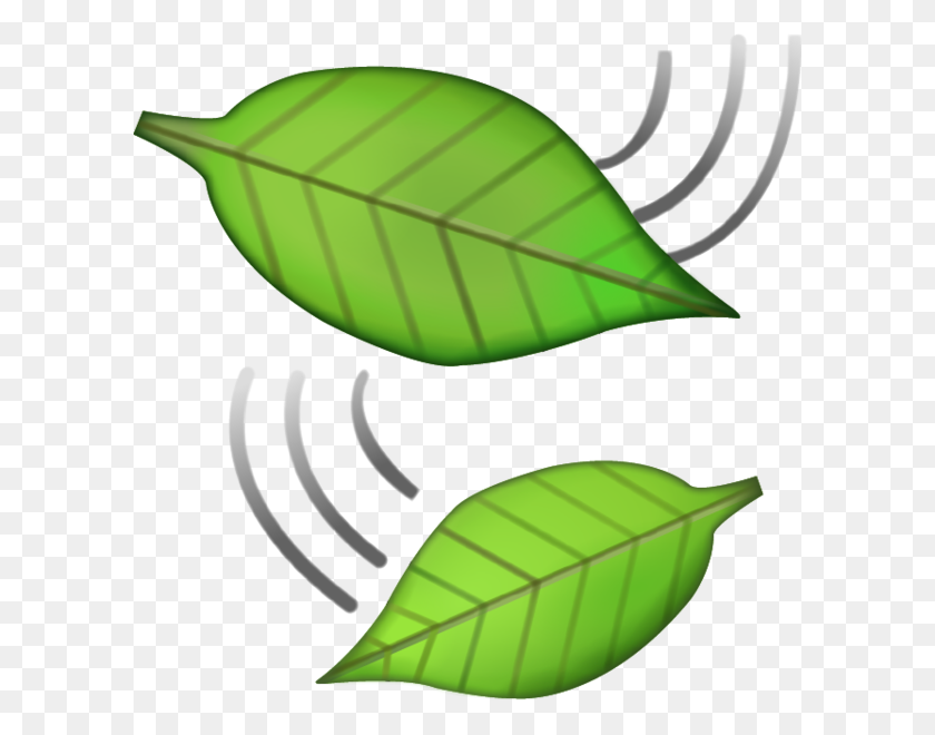 600x600 Descargar Leaf Falling Emoji Imagen En Png Emoji Island - Leaf Emoji Png