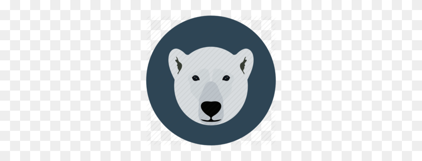260x260 Download Leeds United Smiley Badge Clipart Polar Bear - Polar Bear PNG