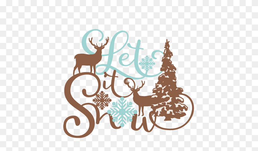 432x432 Download Let It Snow Clipart Snow Clip Art Snow, Deer, Reindeer - Snow Angel Clipart