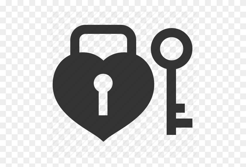 512x512 Download Lock And Key Heart Logo Clipart Lock Key Clip Art Lock - Locked Door Clipart