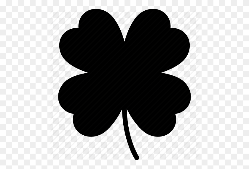 512x512 Download Luck Icon Clipart Shamrock Four Leaf Clover Luck - Clover Leaf Clipart