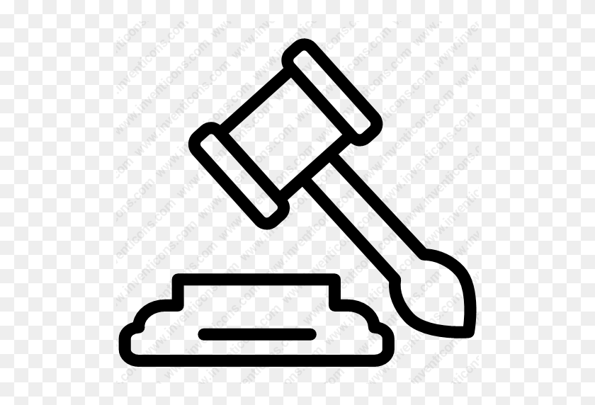 512x512 Download Mallet,auction,gavel,gavel,auction Hammer Icon Inventicons - Auction Gavel Clipart