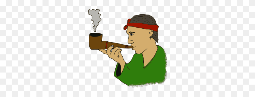 260x261 Download Man Doing Smoking Png Clipart Tobacco Pipe Smoking Clip Art - Smoking PNG