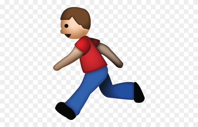 480x480 Download Man Running Emoji Emoji Island - Person Running PNG