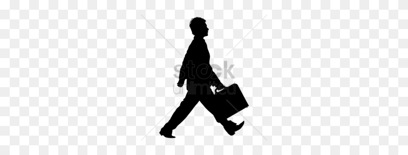 260x260 Download Man Walking With Briefcase Clipart Businessperson Clip Art - People Walking Clipart
