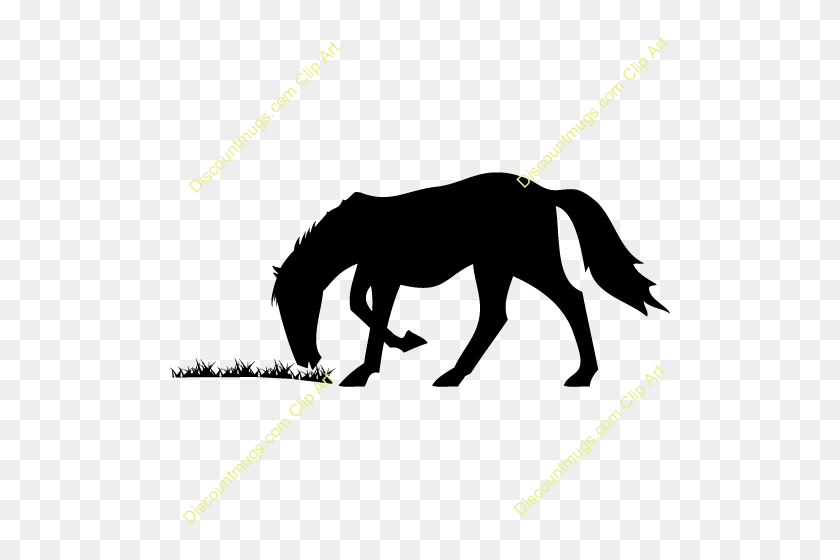 500x500 Descargar Melena Clipart Mula Mustang Semental Caballo, Silueta - Semental Clipart
