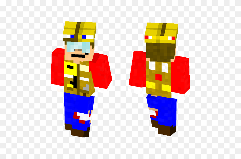 584x497 Download Maniac Bob The Builder Minecraft Skin For Free - Bob The Builder PNG