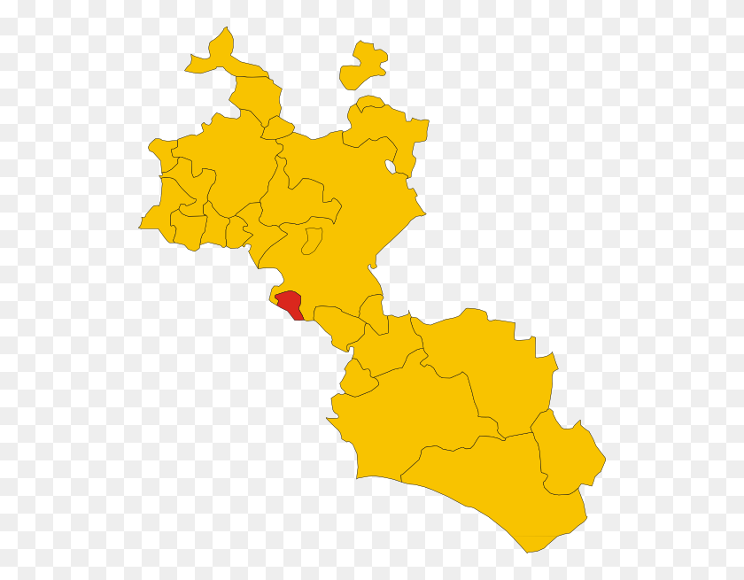 528x595 Download Map Of Comune Of Delia Province Of Caltanissetta Region - Region Clipart