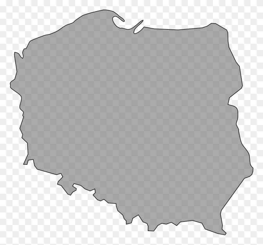 900x836 Скачать Клипарт Карта Польши - Польский Клипарт