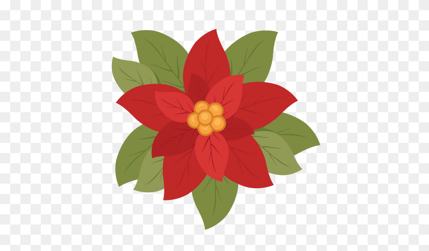 432x432 Download Marcos De Nochebuenas Clipart Poinsettia Clip Art - Dahlia Clipart