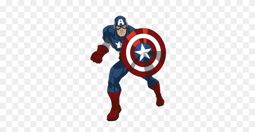 260x376 Download Marvel Avengers Assemble Captain America Clipart Captain - Hulk Clipart