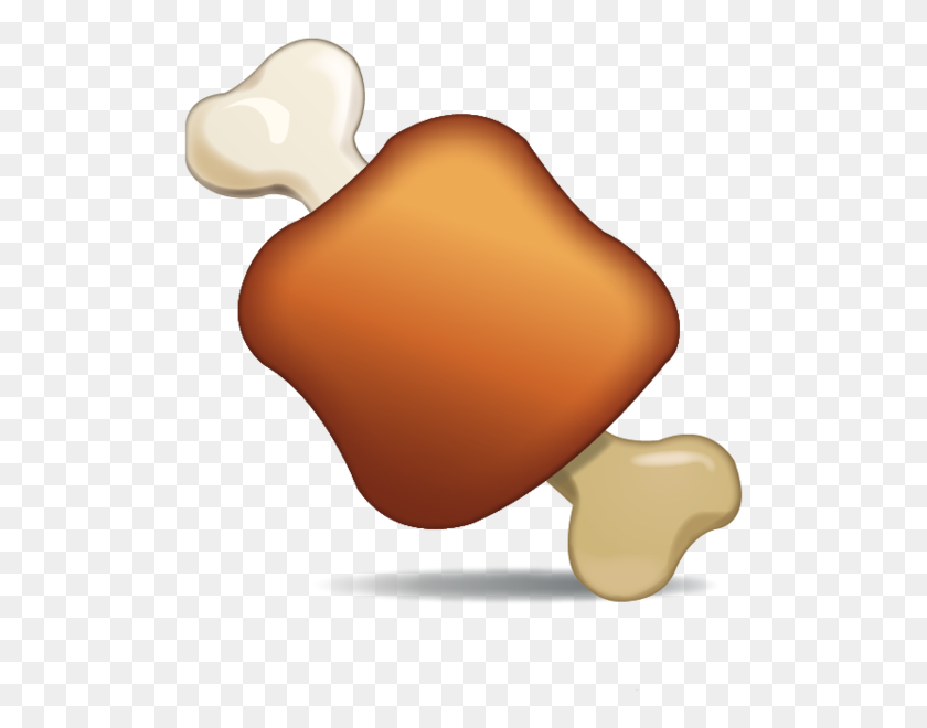 600x600 Download Meat On Bone Emoji Icon Emoji Island - Meat PNG