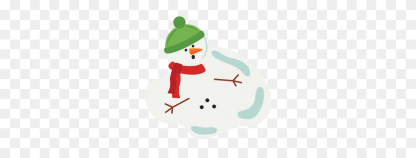 260x260 Download Melted Snowman Clipart Snowman Clip Art - Melting Clipart
