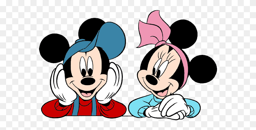 592x369 Download Mickey And Minnie Png Clipart Minnie Mouse Mickey Mouse - Minnie PNG