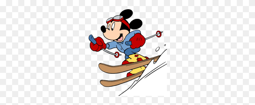 260x286 Download Mickey Mouse Skiing Clipart Mickey Mouse Minnie Mouse - Mickey Clipart