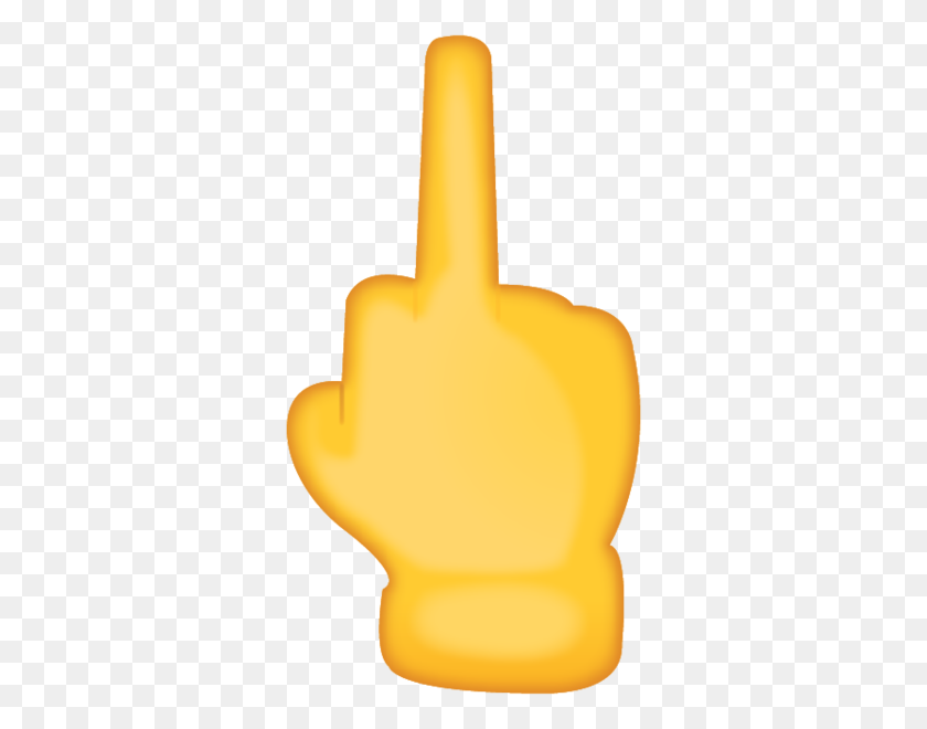 600x600 Download Middle Finger Emoji Emoji Island - Finger Emoji PNG