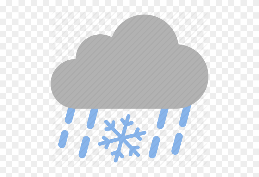 512x512 Download Mixed Rain And Sleet Icon Clipart Rain And Snow Mixed - Sleet Clipart