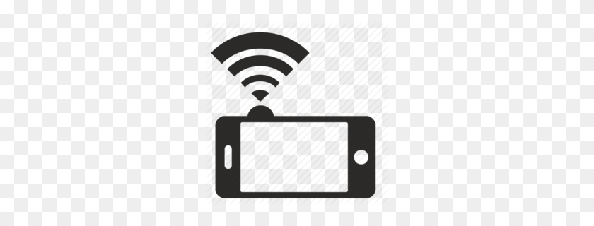 260x260 Download Mobile With Wifi Symbol Clipart Iphone Wi Fi Computer Icons - Wifi Symbol PNG