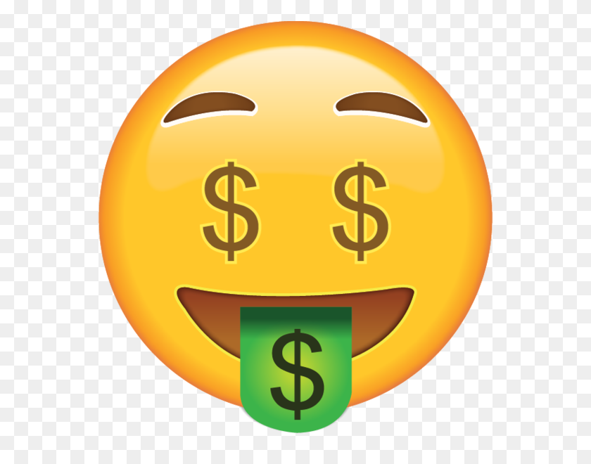 600x600 Descargar Money Face Emoji Emoji Island - Money Face Emoji Png