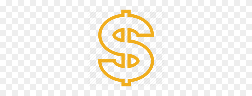 260x260 Download Money Sign Clipart Dollar Sign Clip Art Money, Yellow - Dollar Clipart