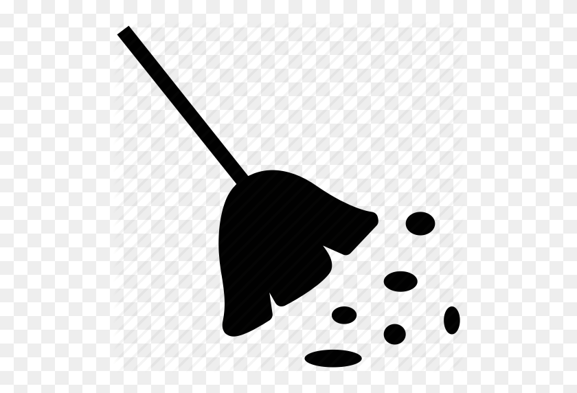 512x512 Download Mop Icon Black Clipart Mop Broom Computer Icons - Broom Clipart Black And White