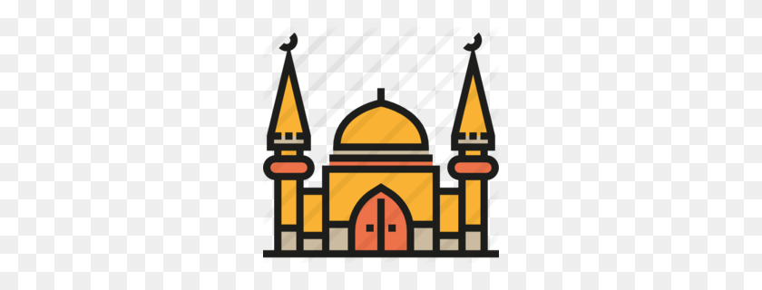 260x260 Descargar Mosque Flat Png Clipart Mezquita Islam Clipart - Musulmán Clipart