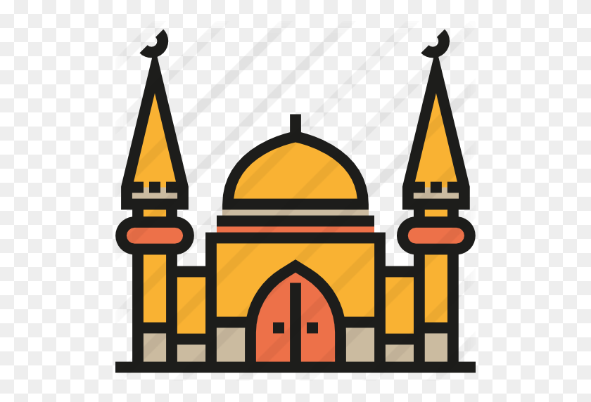 512x512 Download Mosque Flat Png Clipart Mezquita Islam Clipart Mosque - Adoración Clipart Gratis
