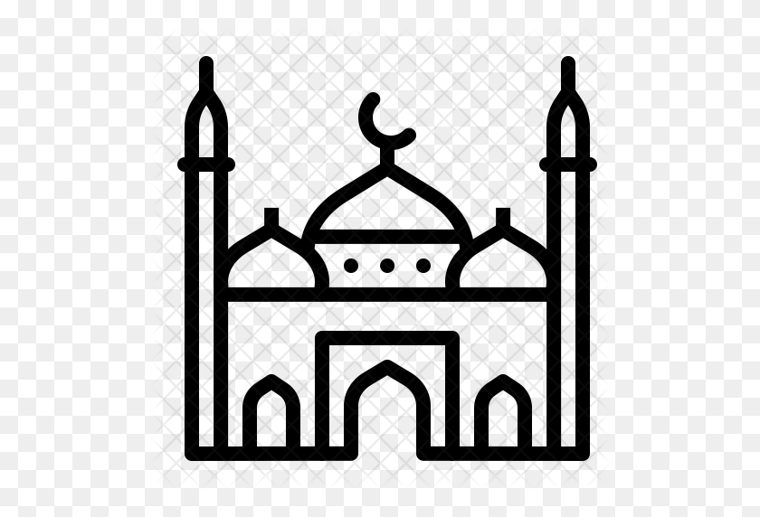 512x512 Download Mosque Pray Icon Clipart Great Mosque Of Mecca Salah - Masjid Clipart